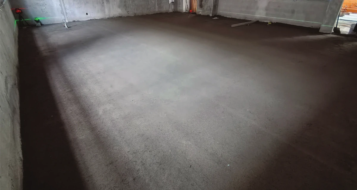 Finished leveling surface